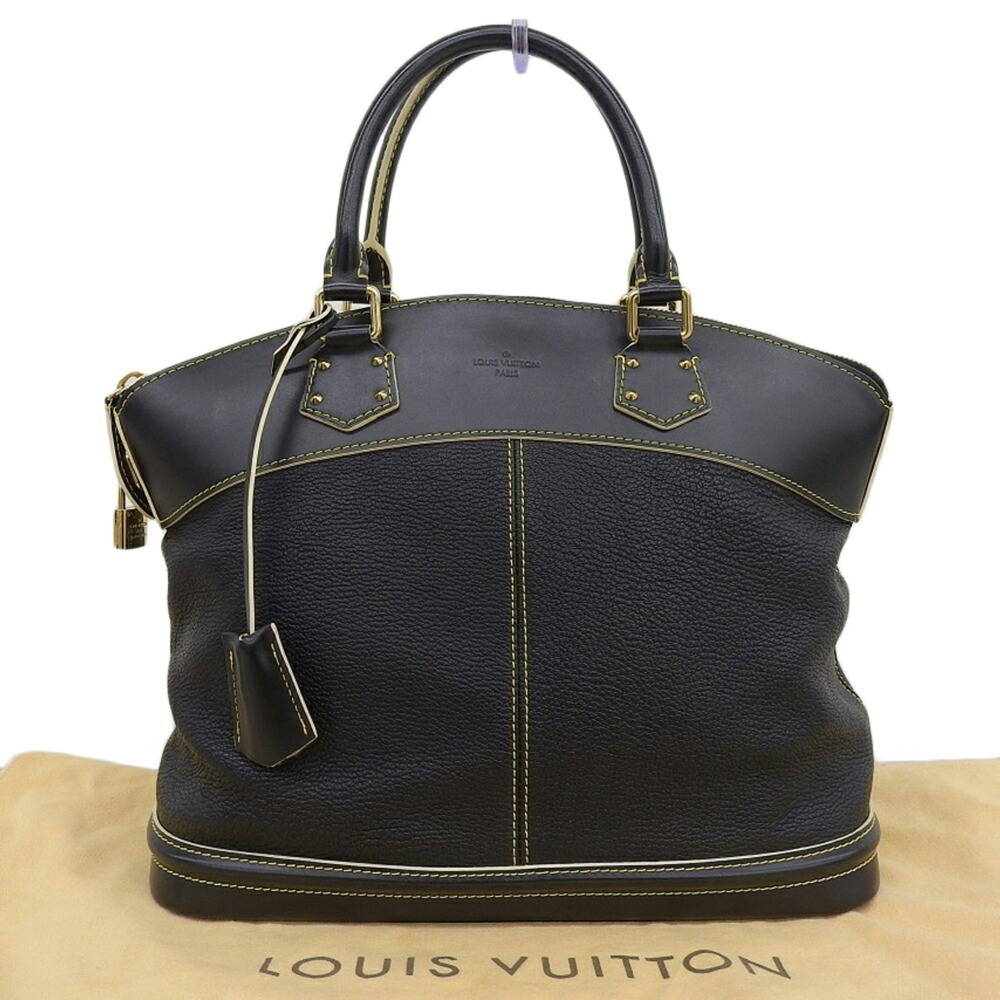 Louis Vuitton Suhali Lockit MM M91875 Handbag, Leather, Noir (Black)